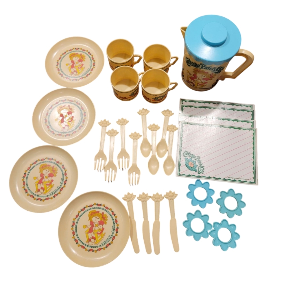Cabbage Patch Kids Tea Set Vintage 1984